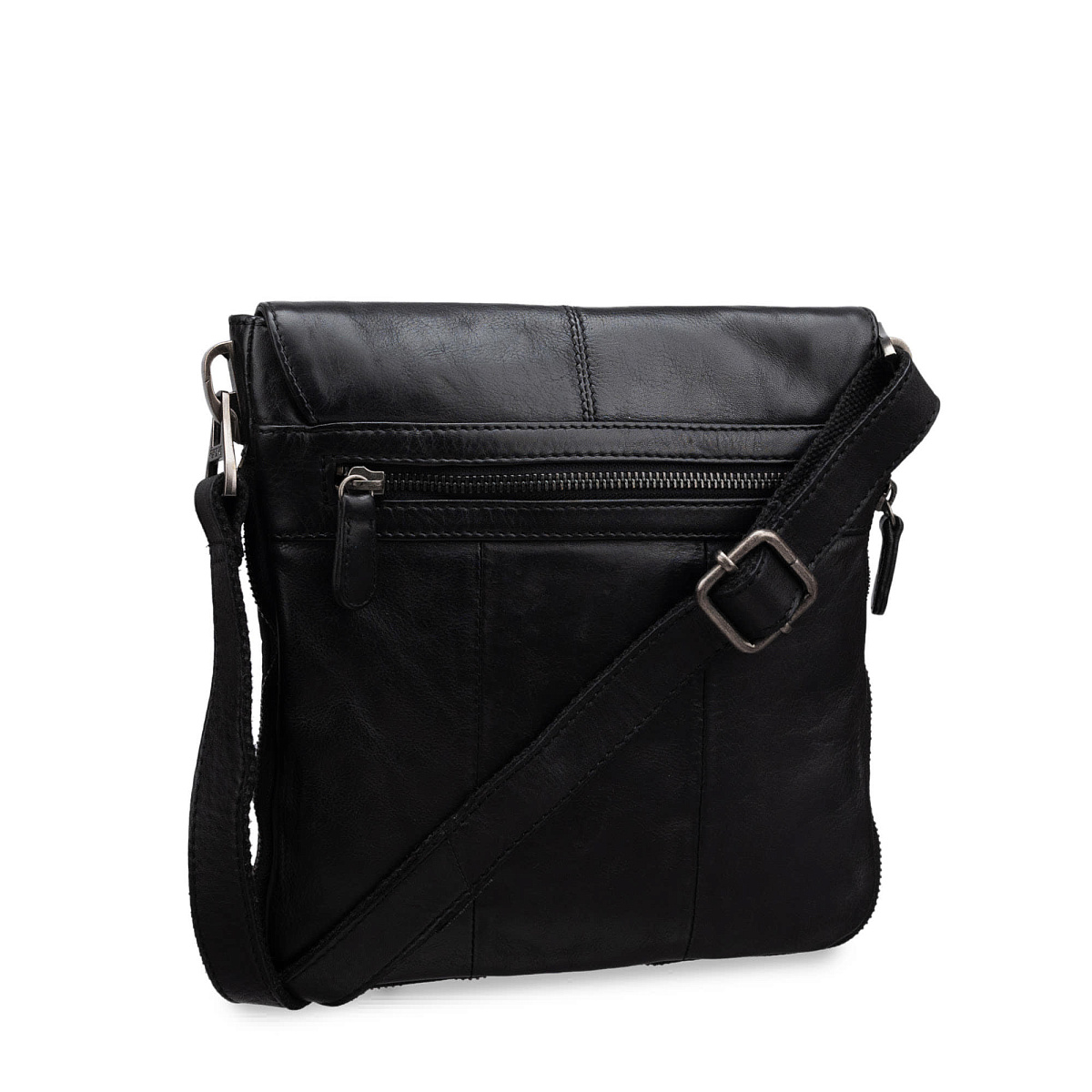 Сумка через плечо Dr.Koffer из натуральной кожи черная