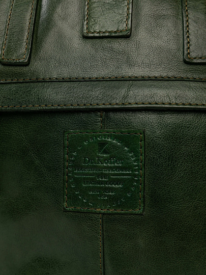 Рюкзак Dr.Koffer из натуральной кожи зеленый