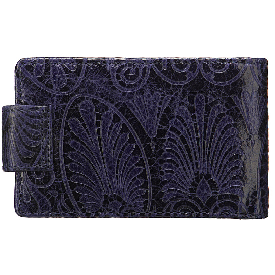 Визитница Dr.Koffer из натуральной кожи синяя