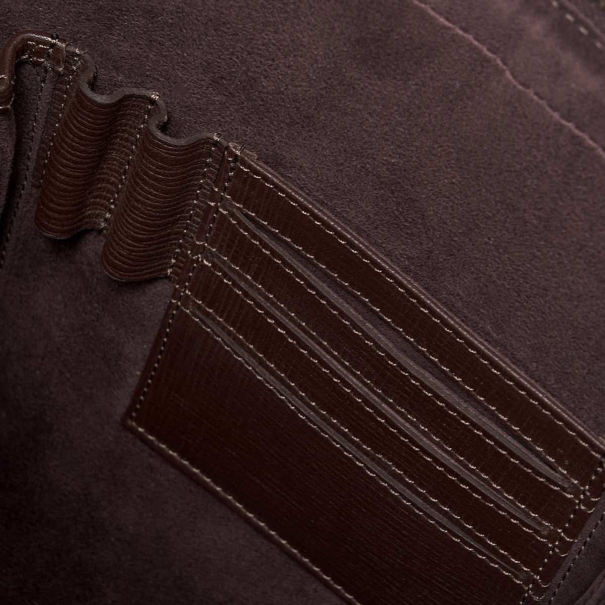 Деловая сумка Dr.Koffer из натуральной кожи темно-коричневая