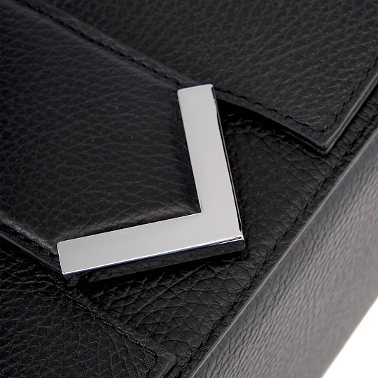 Женская сумка Dr. Koffer из натуральной кожи черная