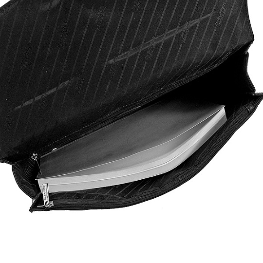 Портфель Dr.Koffer из натуральной кожи черный