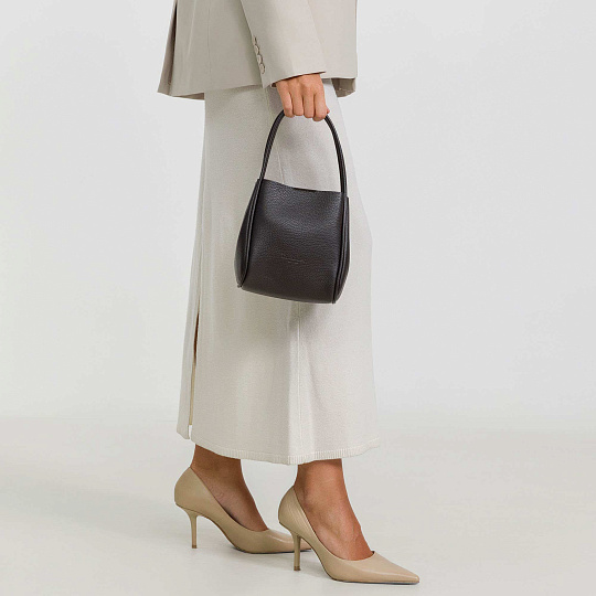 Женская сумка Dr. Koffer из натуральной кожи коричневая