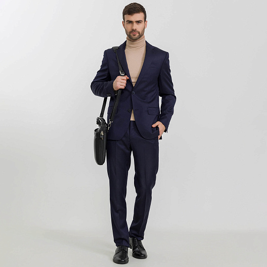 Деловая сумка Dr.Koffer из натуральной кожи черная