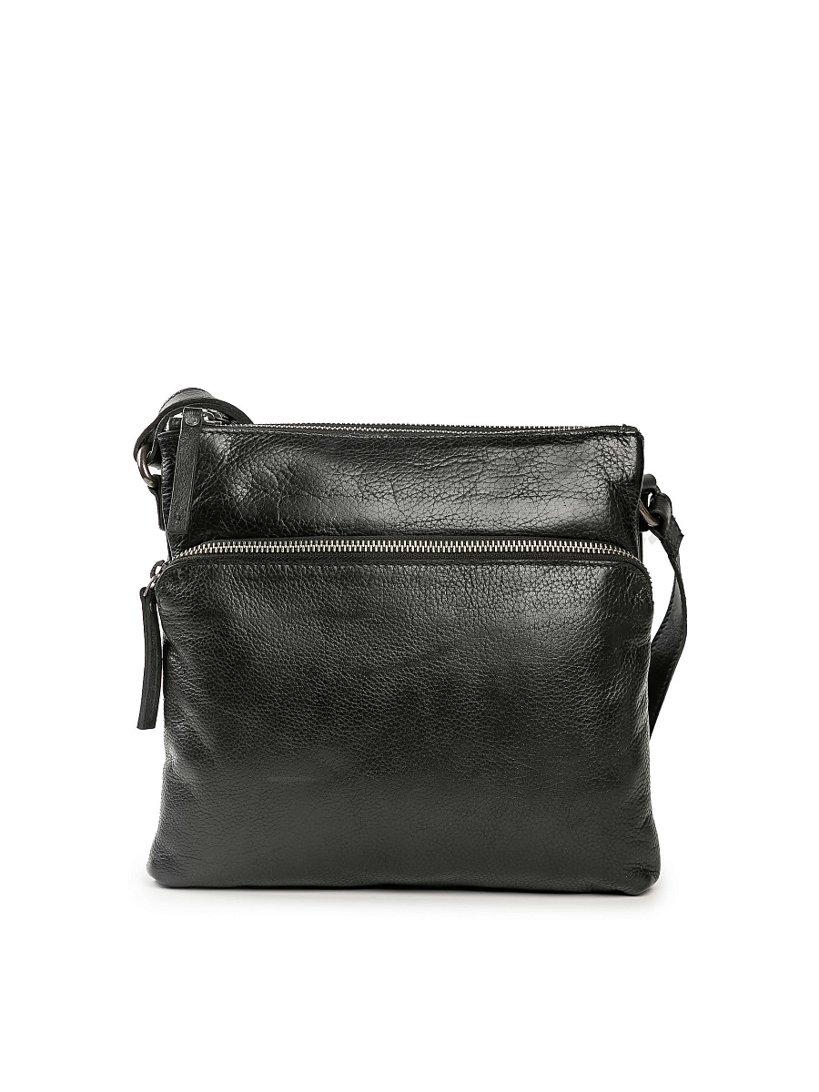 Сумка через плечо Dr.Koffer из натуральной кожи черная