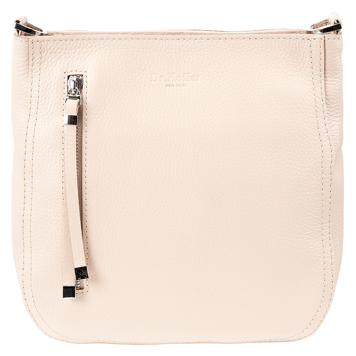 Женская сумка Dr. Koffer из натуральной кожи бежевая