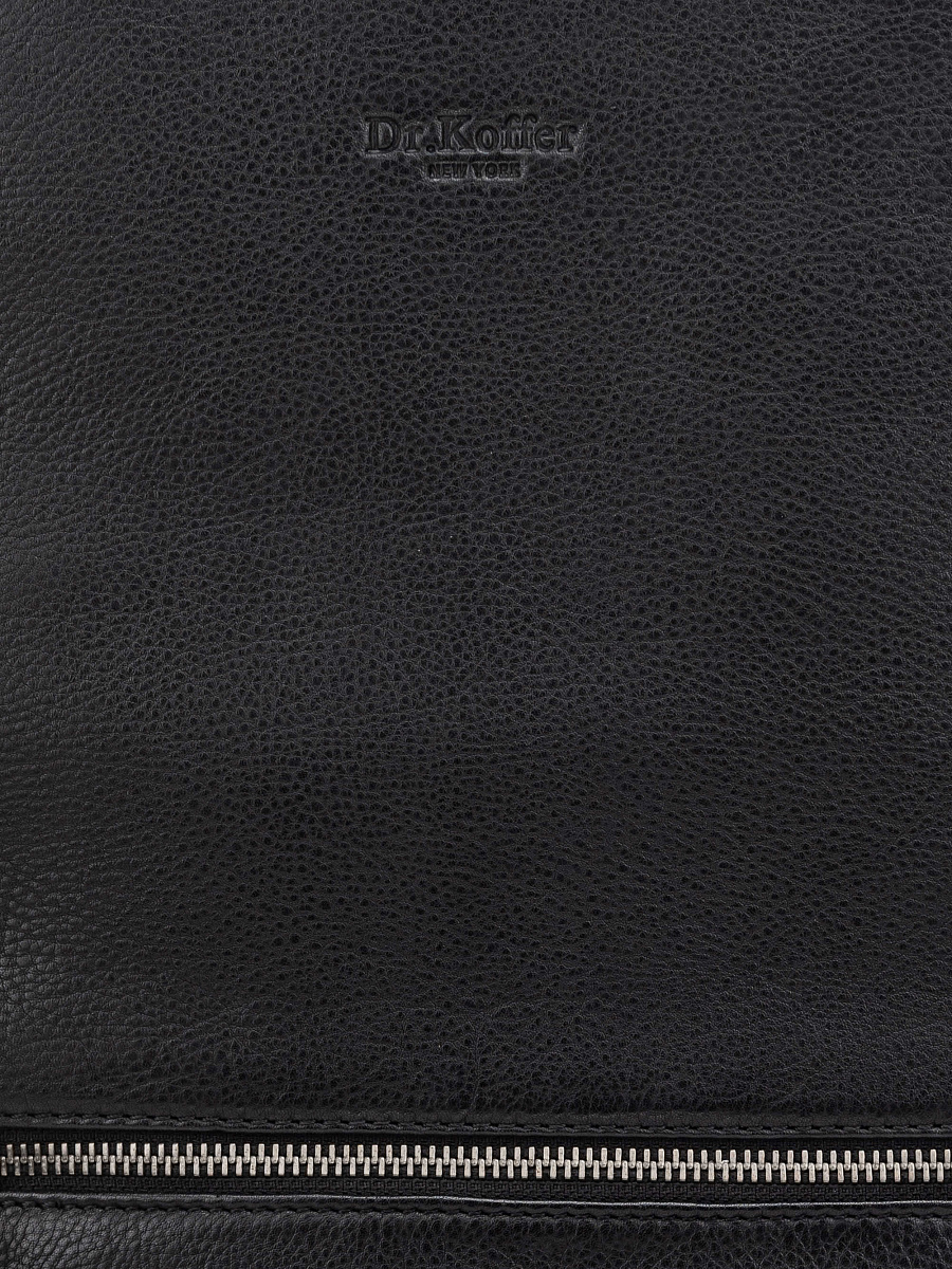 Рюкзак Dr. Koffer из натуральной кожи черный