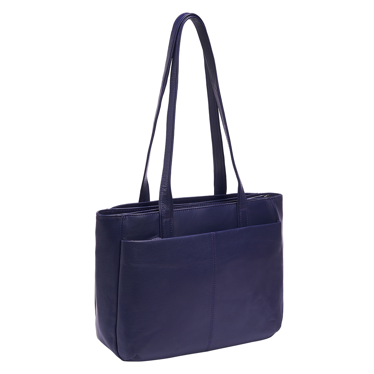 Женская сумка Dr.Koffer из натуральной кожи синяя