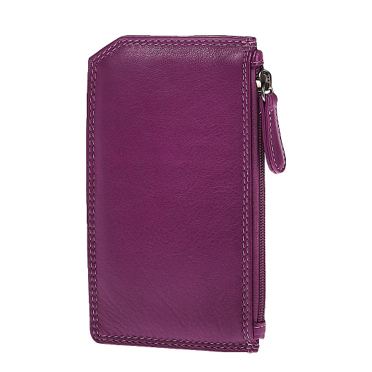 Кредитница Dr.Koffer из натуральной кожи фиолетовая