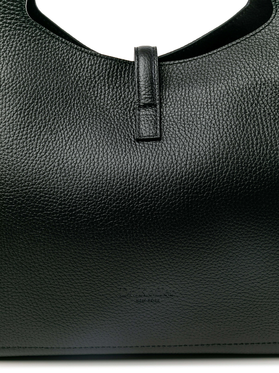 Женская сумка Dr.Koffer из натуральной кожи черная