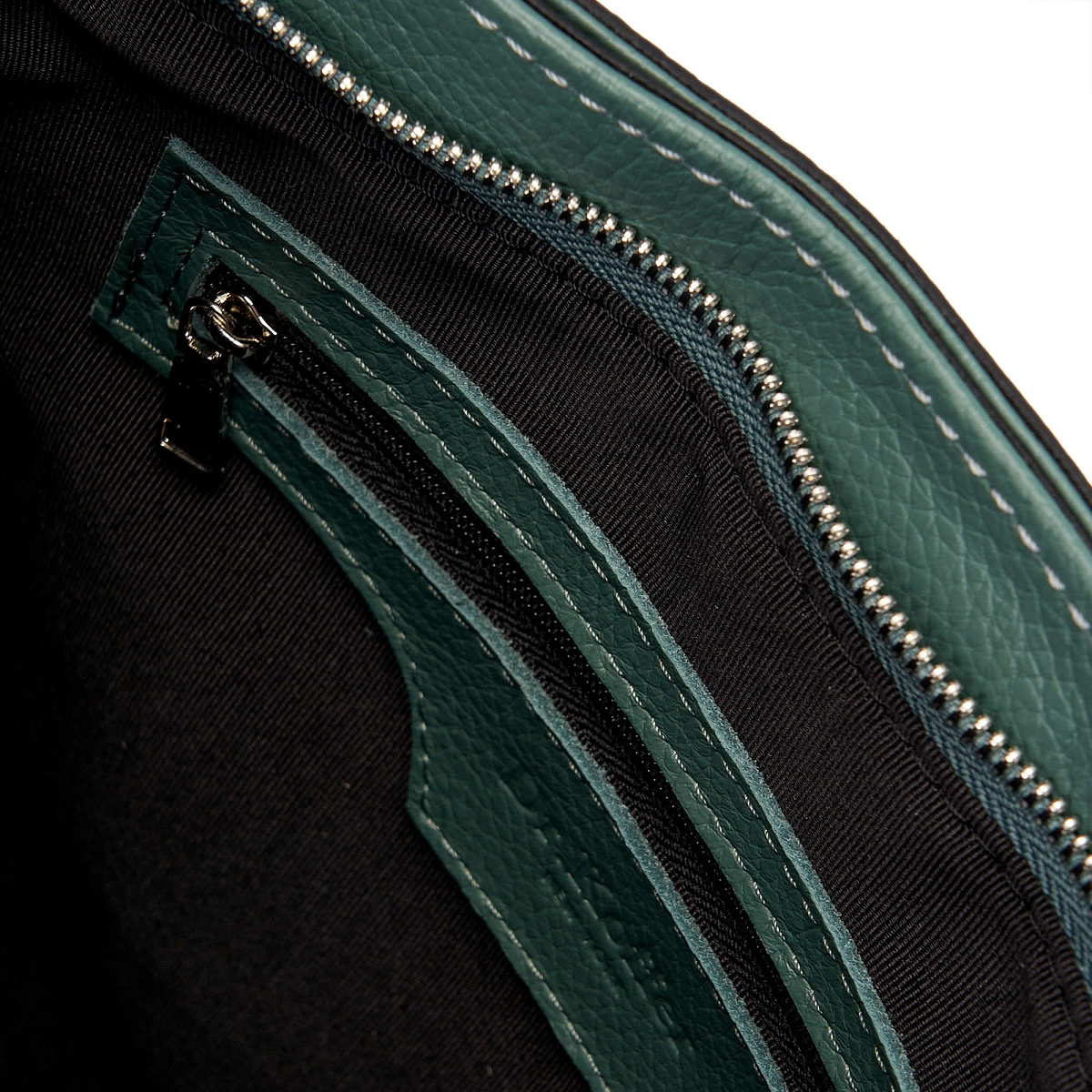 Женская сумка Dr. Koffer из натуральной кожи зеленая