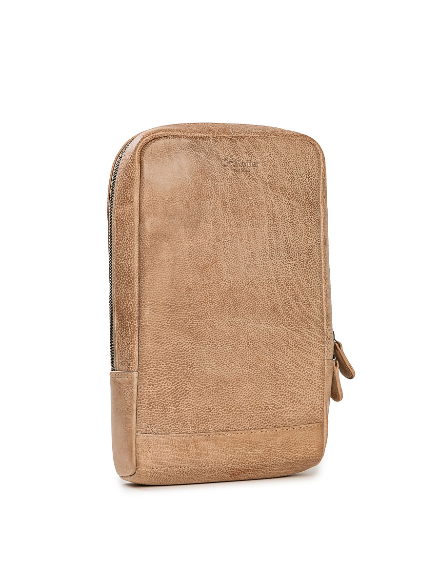 Рюкзак Dr. Koffer из натуральной кожи бежевый