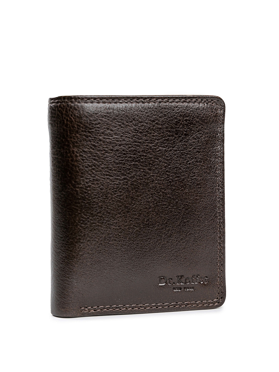 Портмоне Dr.Koffer из натуральной кожи коричневое