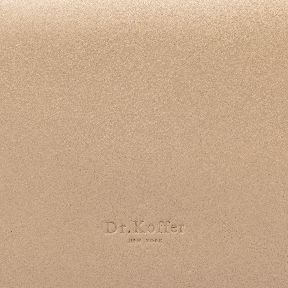Сумка через плечо Dr.Koffer из натуральной кожи бежевая