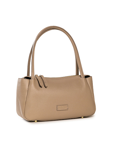 Женская сумка Dr. Koffer из натуральной кожи бежевая