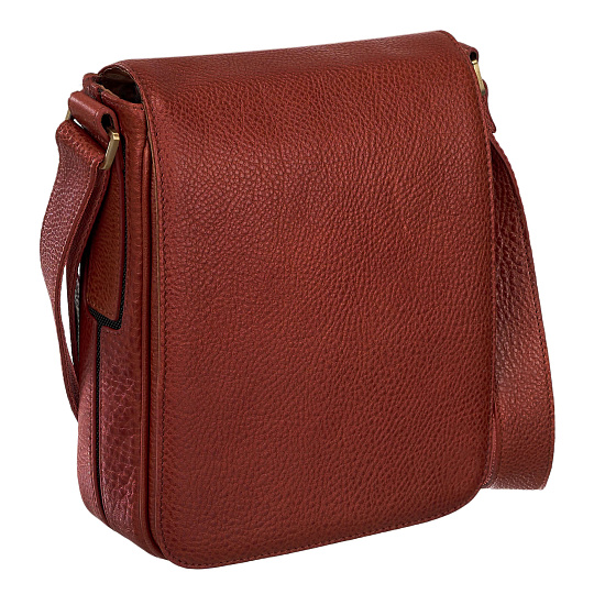 Сумка через плечо Dr.Koffer из натуральной кожи коричневая