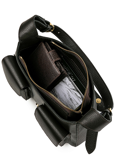 Женская сумка Dr.Koffer из натуральной кожи темно-коричневая