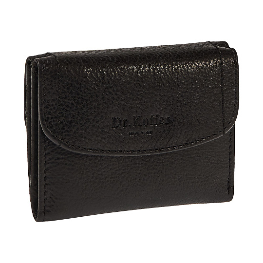 Портмоне Dr.Koffer из натуральной кожи черное