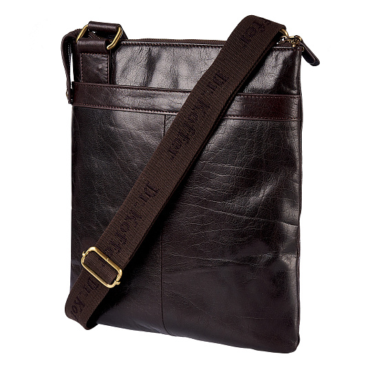 Сумка через плечо Dr.Koffer из натуральной кожи коричневая