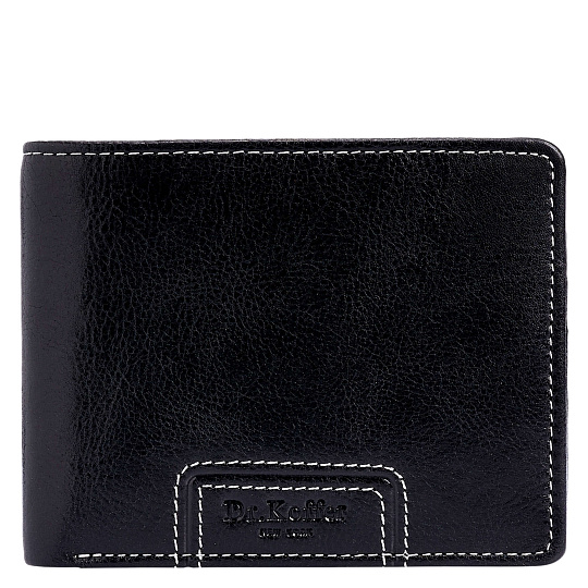 Портмоне Dr.Koffer из натуральной кожи черное