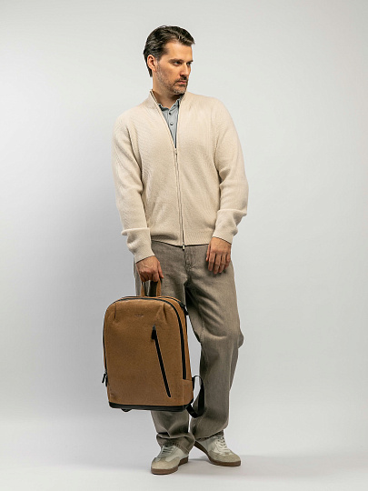 Рюкзак Dr.Koffer из натуральной кожи синий