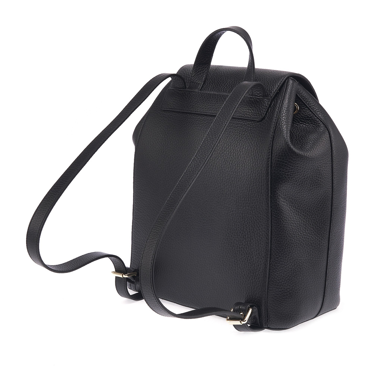 Рюкзак Dr. Koffer из натуральной кожи черный