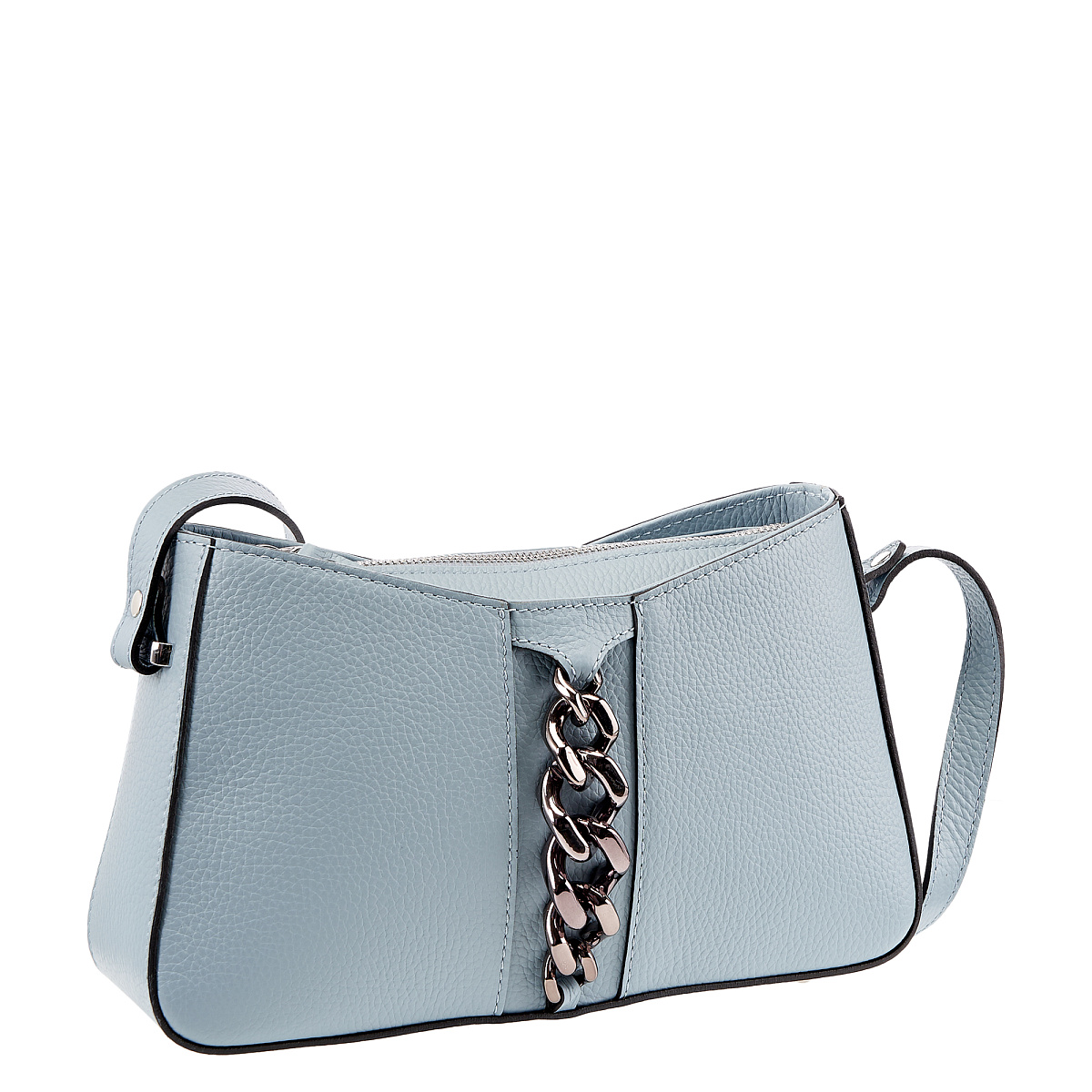 Женская сумка Dr. Koffer из натуральной кожи голубая