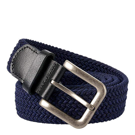 Ремень Dr.Koffer из натуральной кожи и текстиля синий