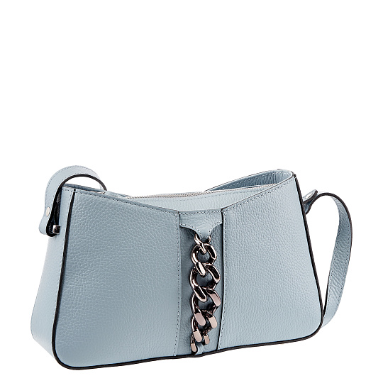 Женская сумка Dr. Koffer из натуральной кожи голубая