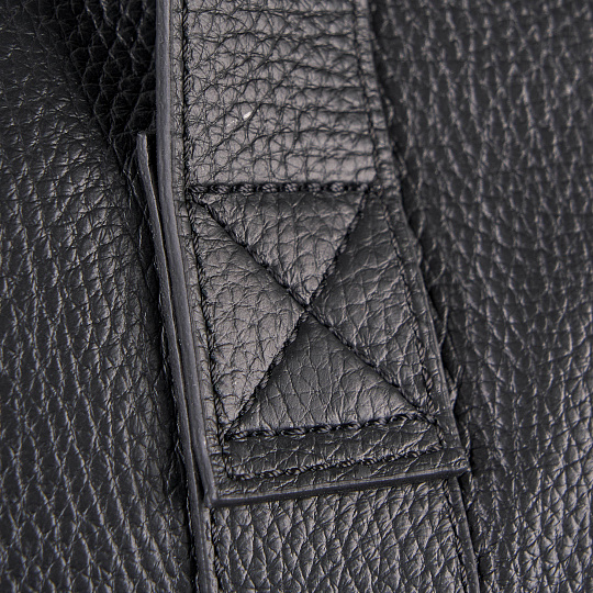 Сумка дорожная Dr.Koffer  из натуральной кожи черная