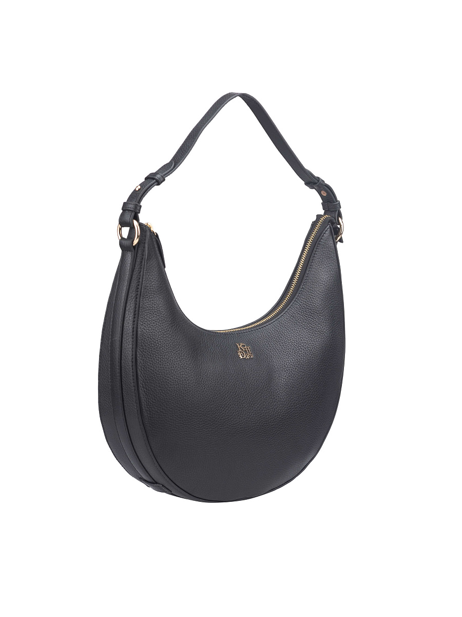 Женская сумка Dr. Koffer из натуральной кожи черная