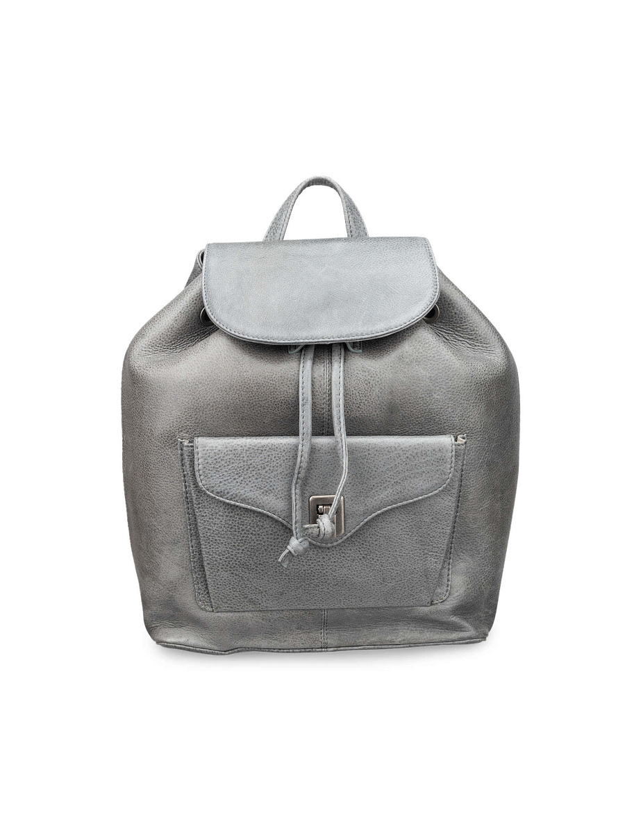 Рюкзак Dr.Koffer из натуральной кожи серый