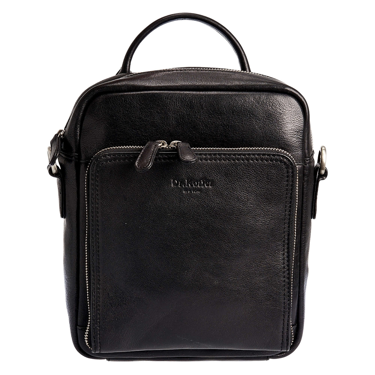 Сумка через плечо Dr.Koffer из натуральной кожи черная