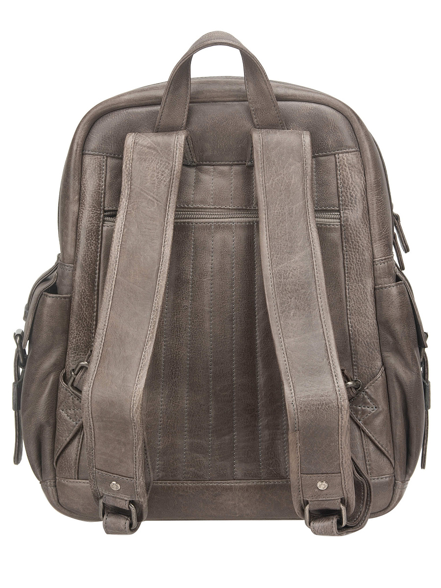 Рюкзак Dr. Koffer из натуральной кожи серый