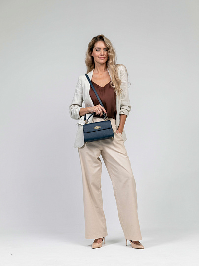 Женская сумка Dr.Koffer из натуральной кожи темно-фиолетовая