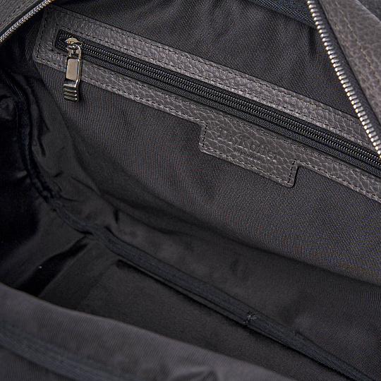 Сумка дорожная Dr.Koffer из натуральной кожи серая