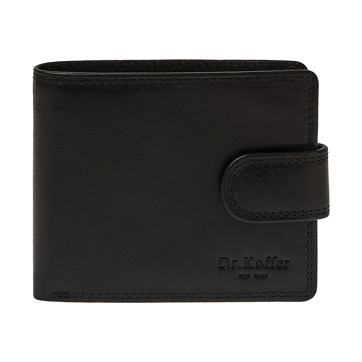 Портмоне Dr.Koffer из натуральной кожи черное