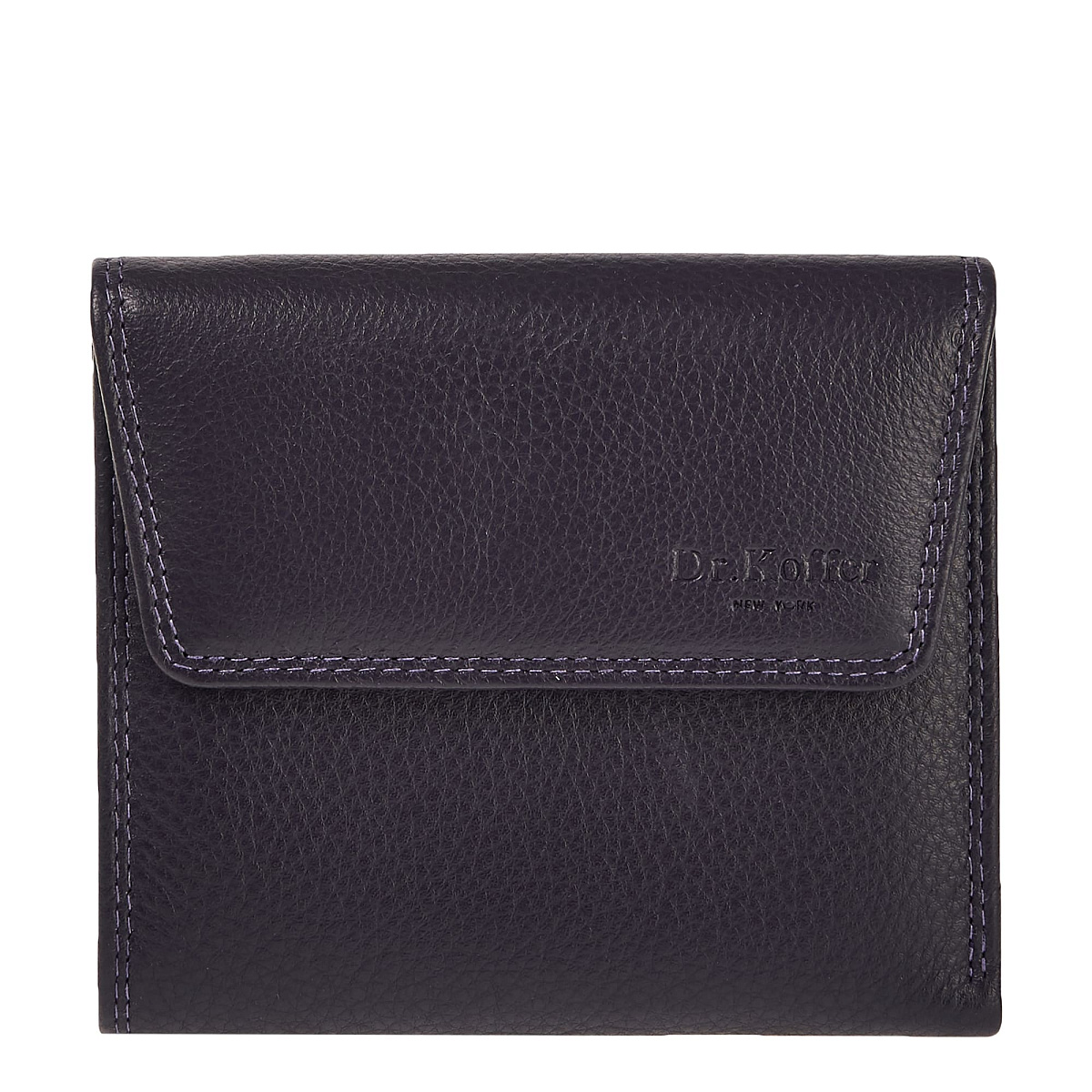 Портмоне Dr.Koffer из натуральной кожи фиолетовое