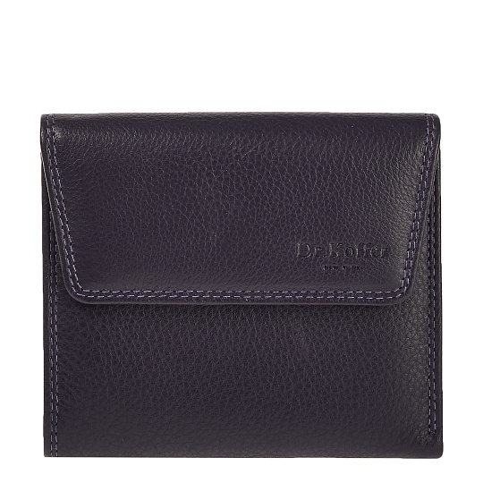 Портмоне Dr.Koffer из натуральной кожи фиолетовое