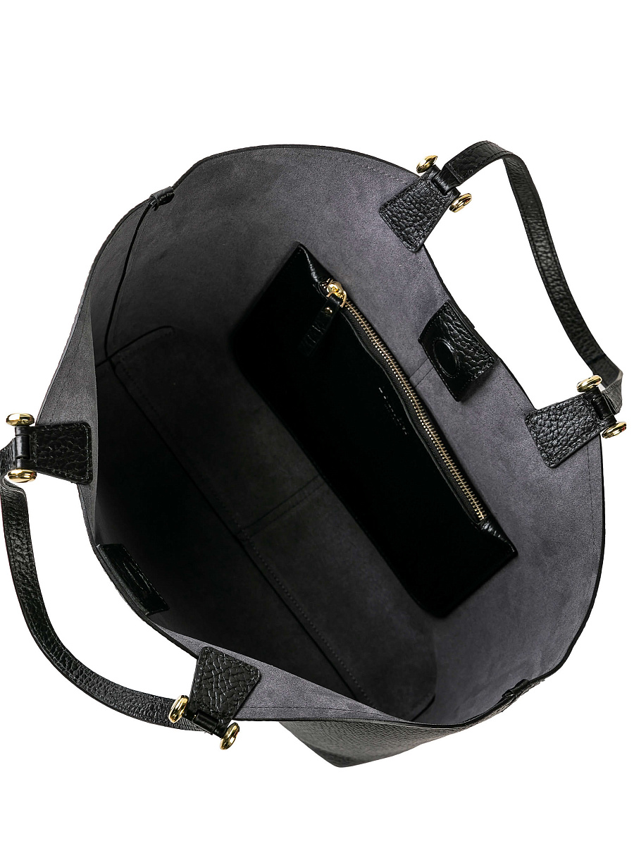 Женская сумка Dr. Koffer из натуральной кожи черная