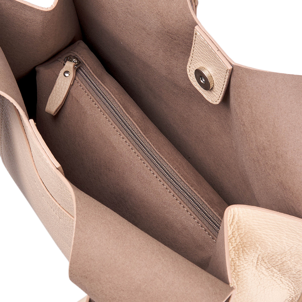 Женская сумка Dr. Koffer из натуральной кожи бежевая