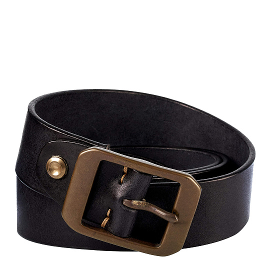 Ремень Dr. Koffer из натуральной кожи черный