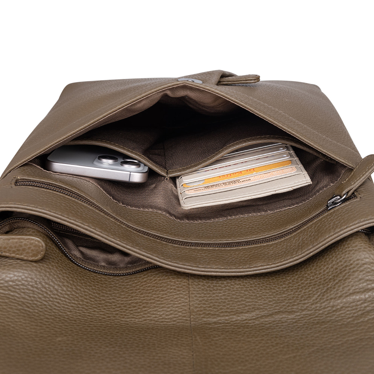 Рюкзак Dr.Koffer из натуральной кожи коричневый