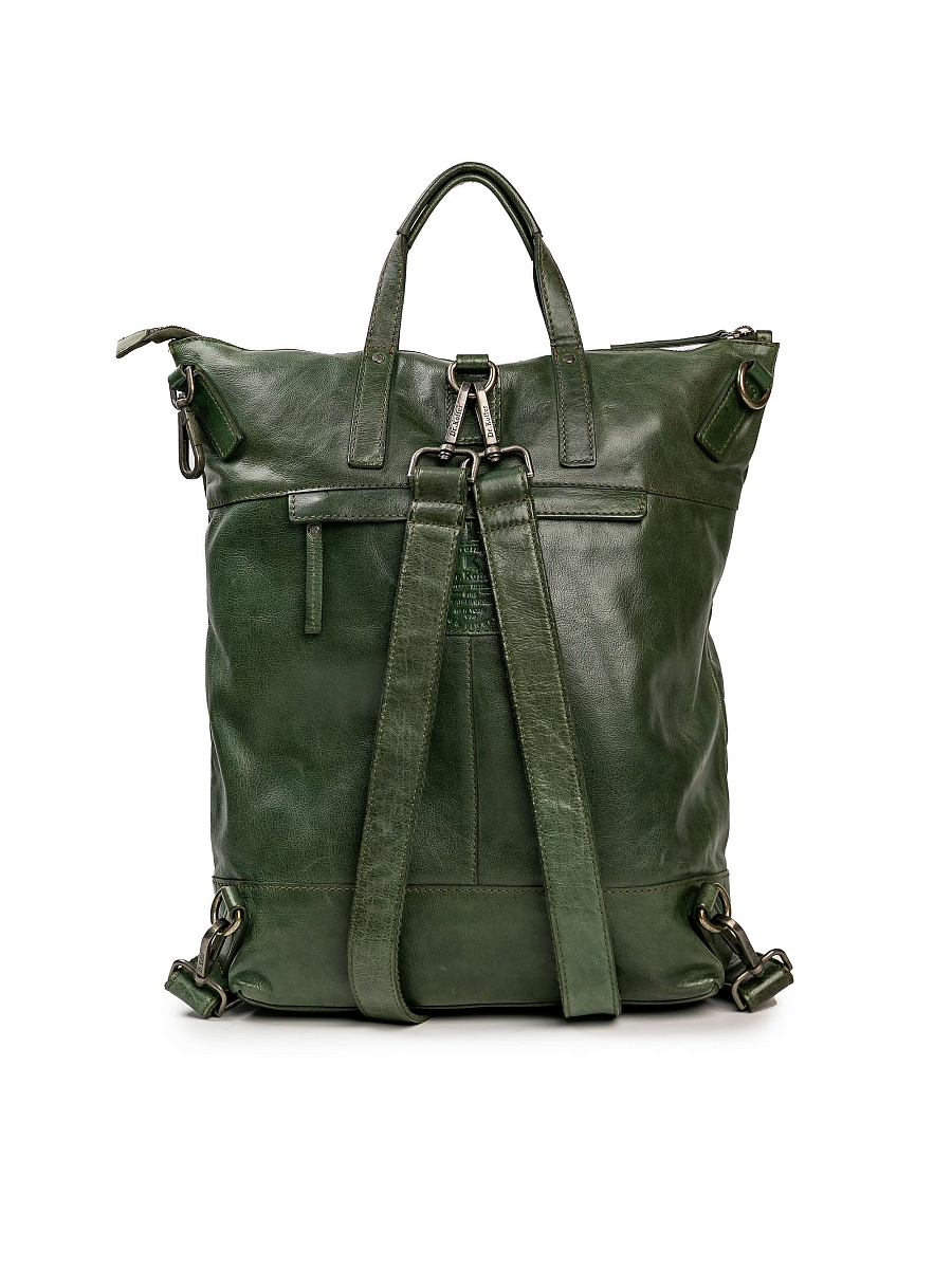 Рюкзак Dr.Koffer из натуральной кожи зеленый