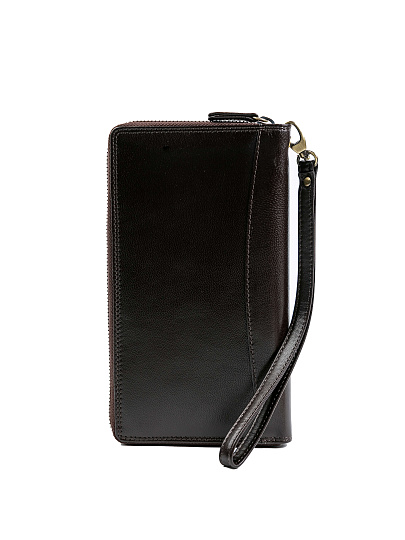 Портмоне Dr.Koffer из натуральной кожи коричневое