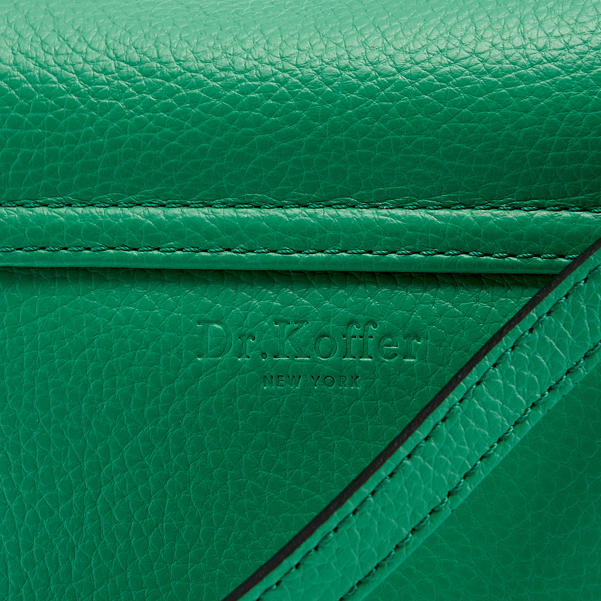 Женская сумка Dr. Koffer из натуральной кожи зеленая