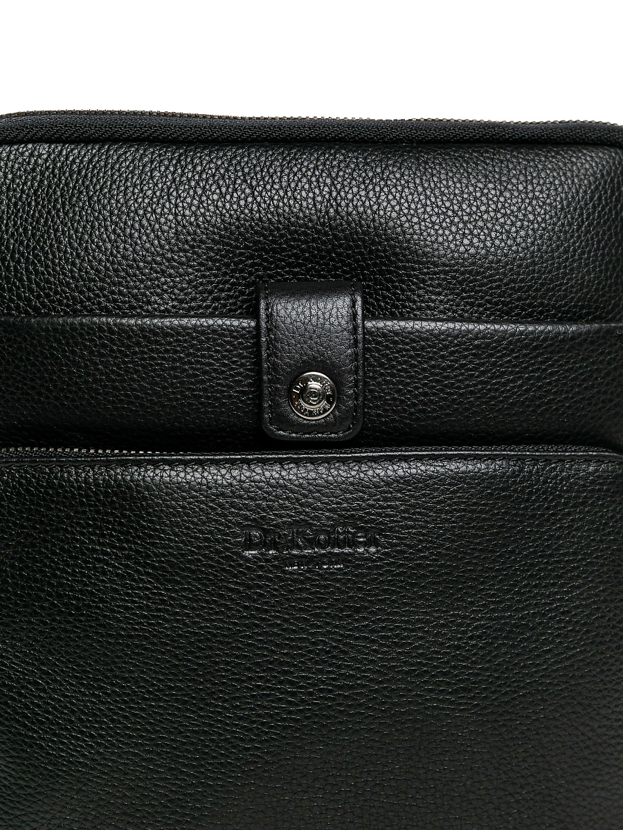 Сумка через плечо Dr.Koffer из натуральной кожи черная