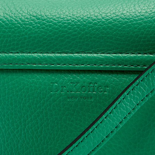 Женская сумка Dr. Koffer из натуральной кожи зеленая