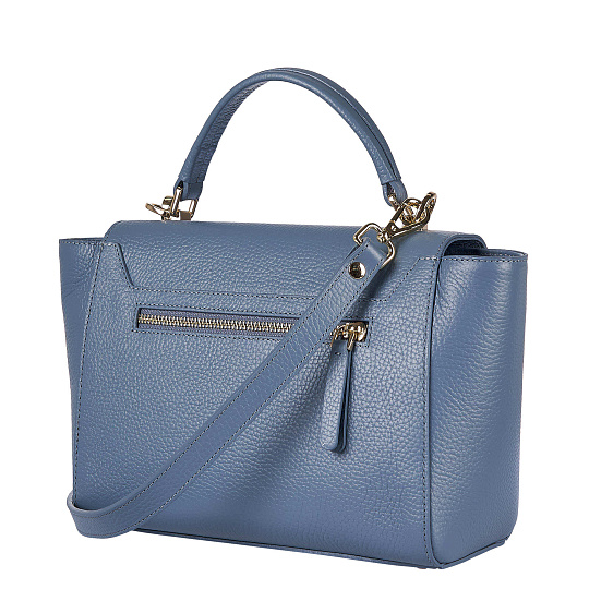 Женская сумка  Dr. Koffer из натуральной кожи голубая