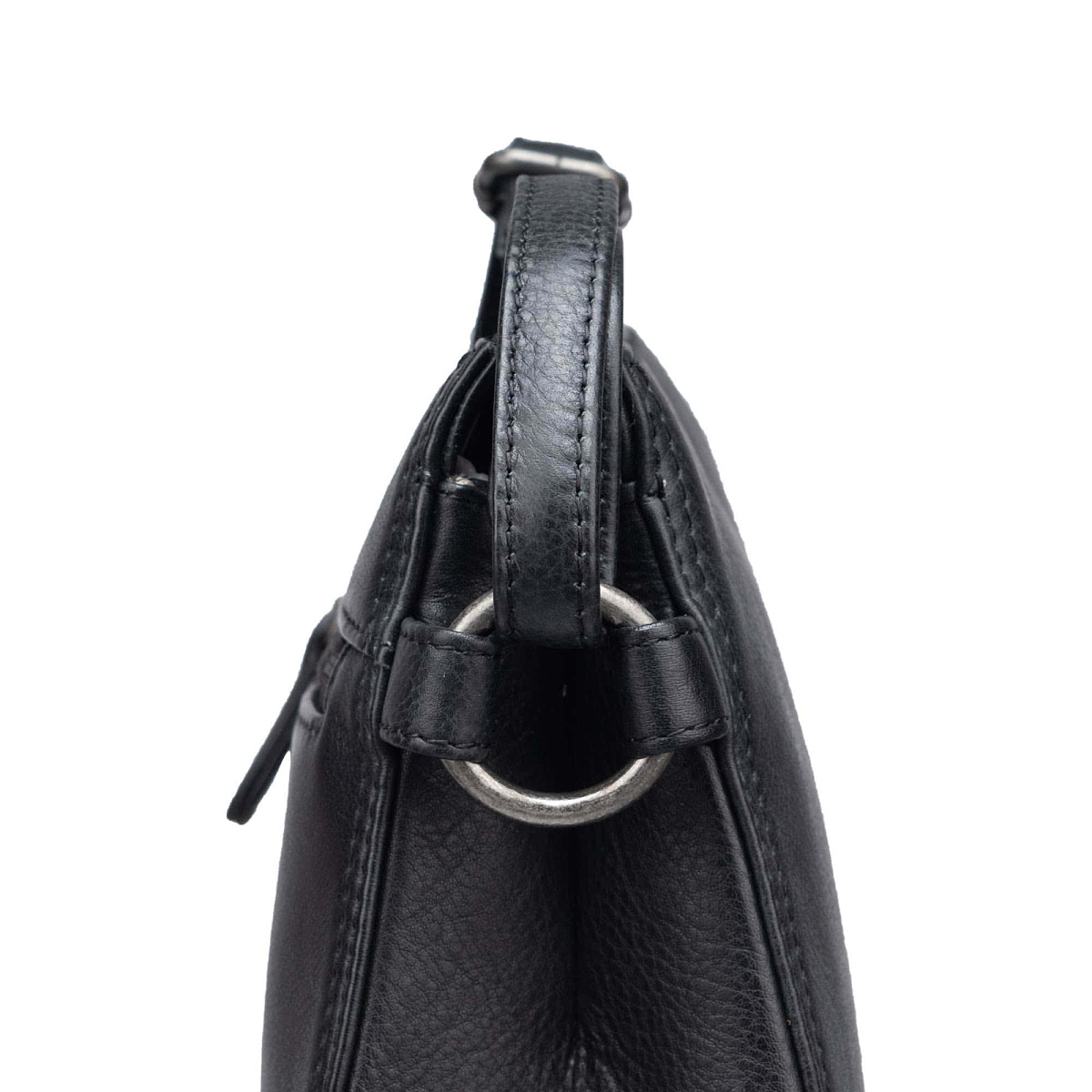 Женская сумка Dr.Koffer из натуральной кожи чёрная